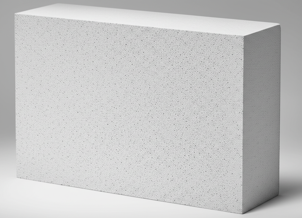 Close-up of a FutureLite AAC block showcasing its texture